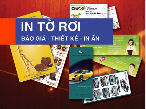 In tờ rơi, In tờ gấp, In folder, In catalogue, In sổ bán hàng