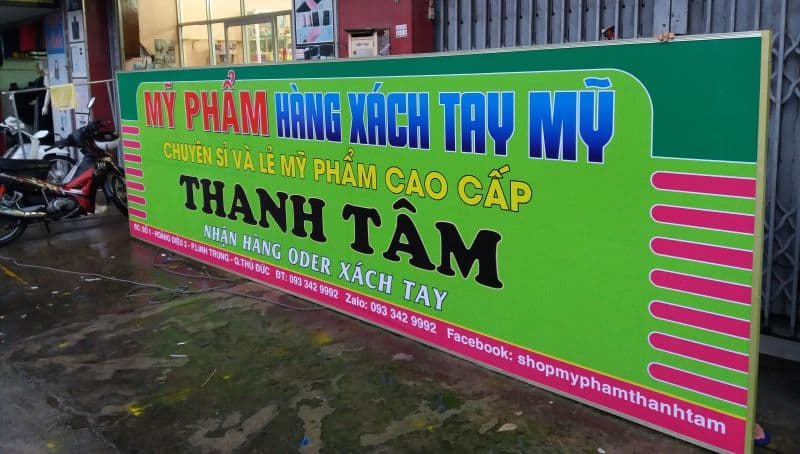 Làm bảng hiệu bạt hiflex, bạt 2 da, bạt không gân, bạt lót tôn