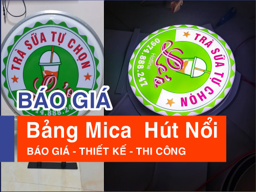 Làm bảng Mica hút nổi tại dĩ an, bình dương