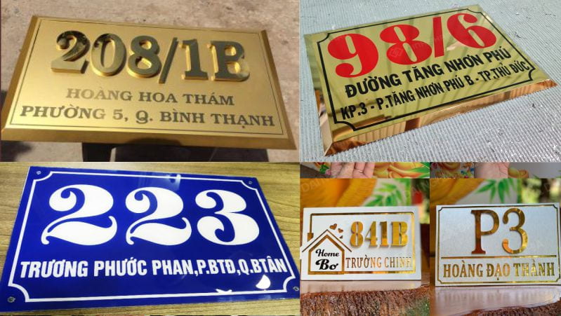 Làm biển số nhà tại dĩ an, bình dương và thủ đức, tp.hcm