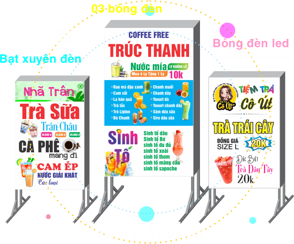 Làm bảng hiệu hộp đèn, làm bảng hiệu đèn led, làm bảng hiệu bạt hiflex