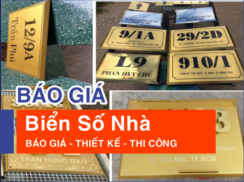 Làm biển số nhà đẹp tại dĩ an, bình dương và thủ đức, tp.hcm