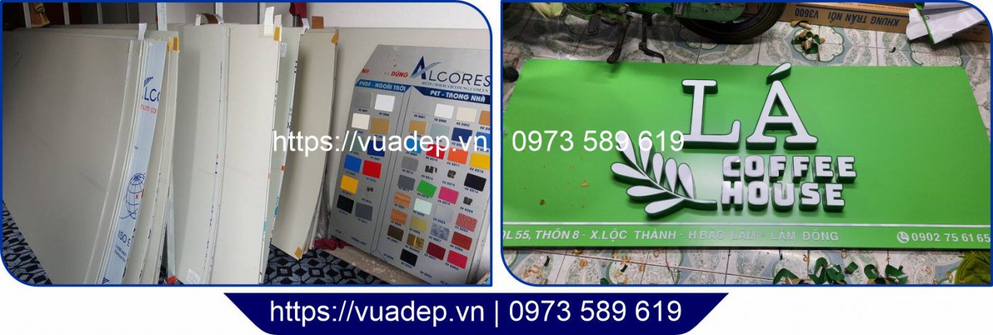Chất liệu alu làm bảng quảng cáo