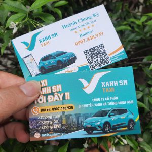 In Card visit xanh sm taxi đẹp trên toàn quốc
