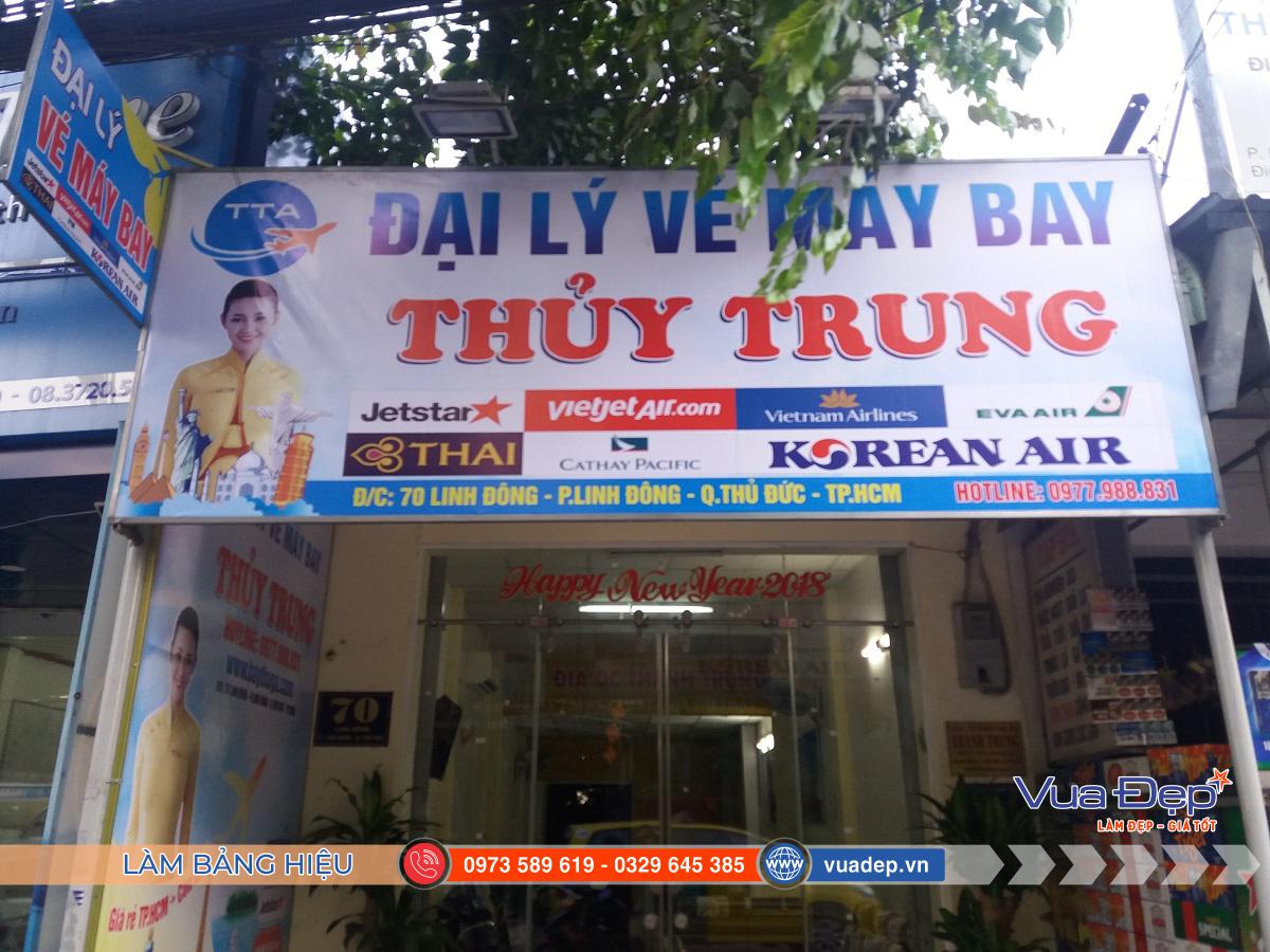 Bảng bạt hiflex đại lý vé máy bay
