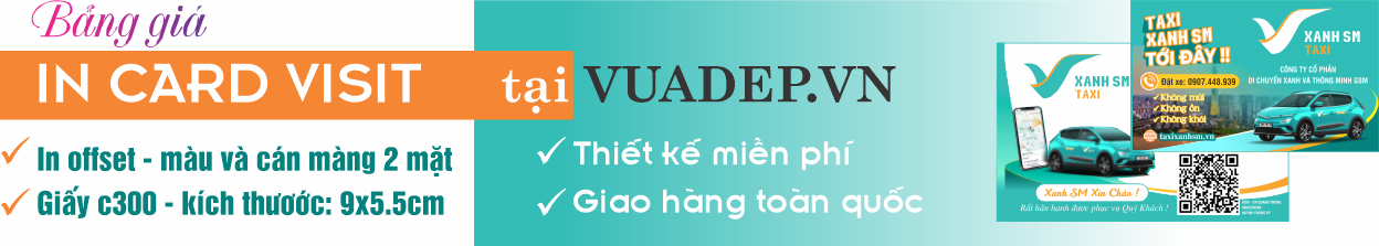 Báo giá in card visit xanh sm taxi