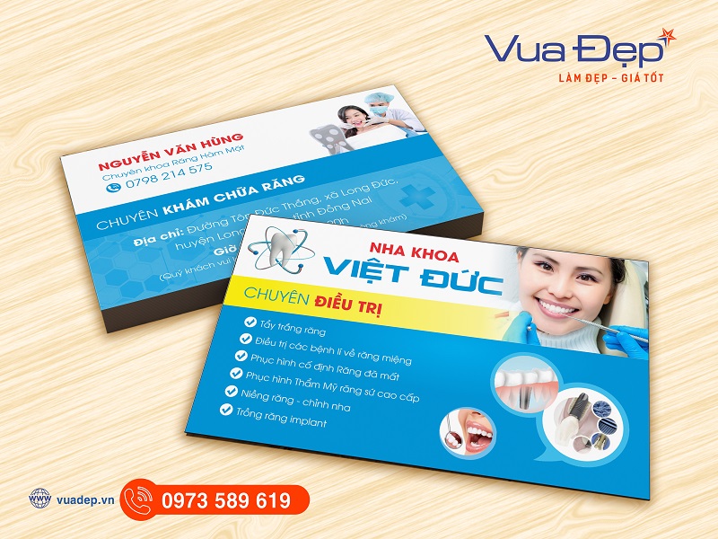 Card visit nha khoa đẹp - Mẫu 04